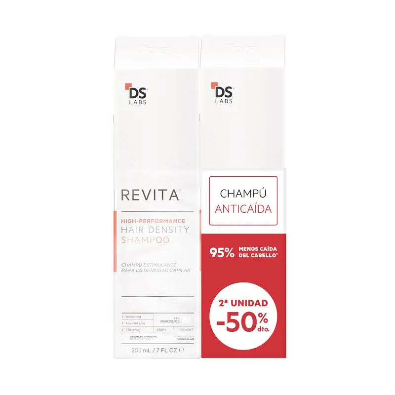 Ds Laboratories Revita Last Generation Anti-Hair Loss and Follicle Stimulating Shampoo. Pack , 2 x 205 ml