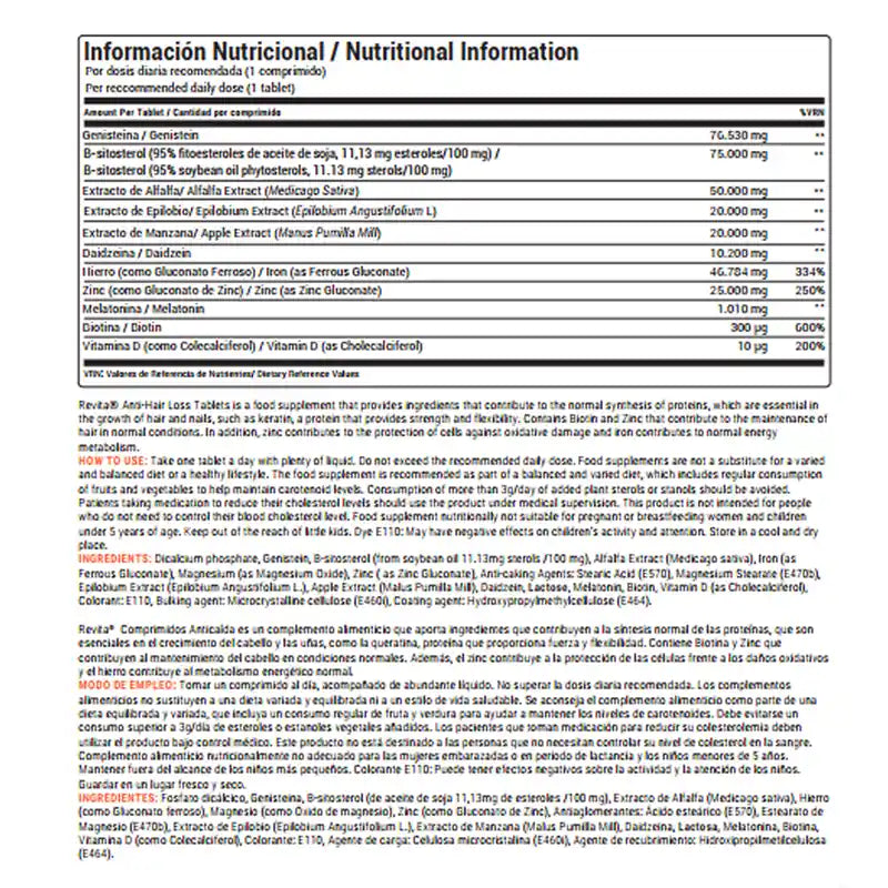 Ds Laboratories Revita Anti-Hair Loss Tablets, 30 pcs