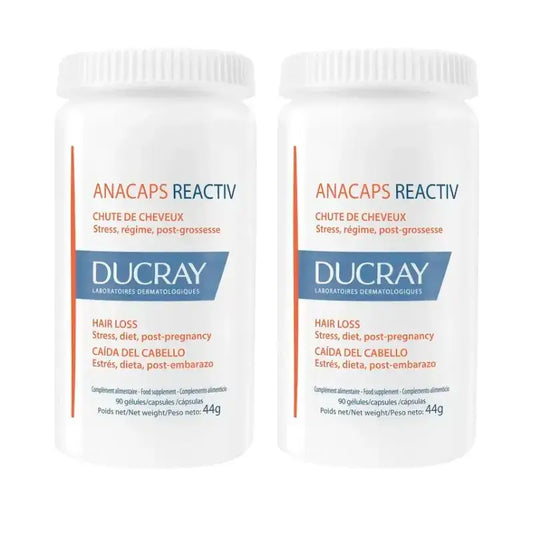 Ducray Hair loss food supplement Anacaps Reactiv, Pack 2 x 90 tablets