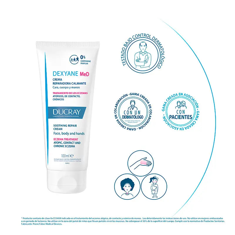 Ducray Dexyane Med Soothing Repairing Cream 100 ml