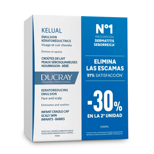 Ducray Kelual Keratoreducing Cradle Cap Emulsion Duo Pack 2x50ml 30% DISCOUNT 2nd unit