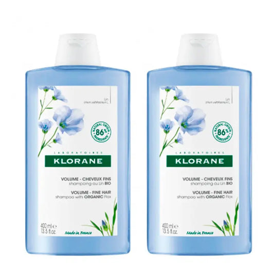 Klorane Pack Champú al Lino Bio, 400 ml