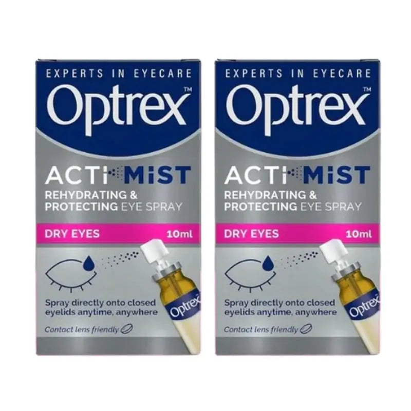 Optrex Actimist Dry & Tired Eye Spray, 2x10 ml