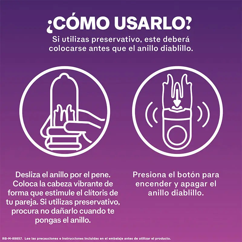 Durex Intense Orgasmic Vibrating Ring Intense Orgasmic Devil Clitoral Stimulator