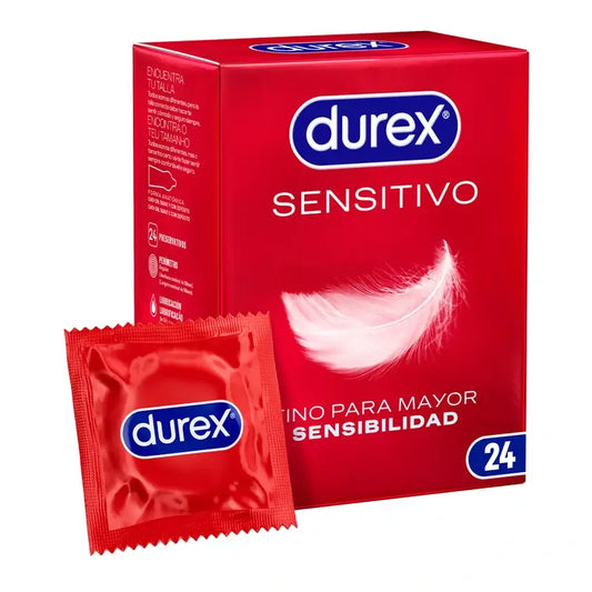 Durex Soft Sensitive Condoms For Increased Sensitivity 24 units
