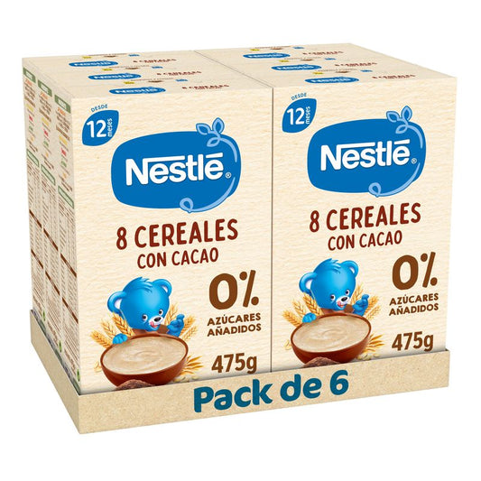 Nestlé 6-Pack 6 porridges 8 Cereals with Cocoa , 475g