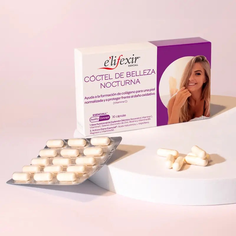 Elifexir Essential Night Beauty Cocktail Hyaluronic Acid 30Caps