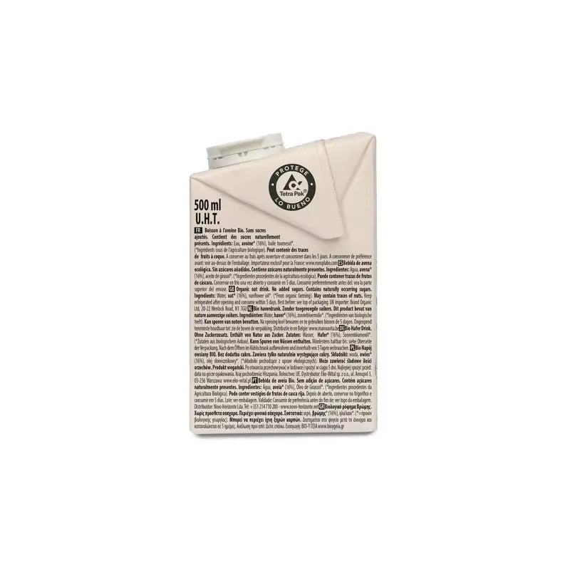 Ecomil Oat No Added Sugars Bio , 500 ml