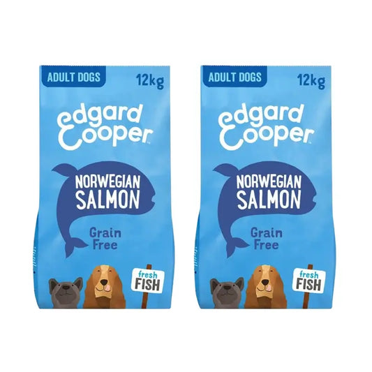 Edgard & Cooper Dog Food 12Kg Norwegian Salmon, Pack Of 2