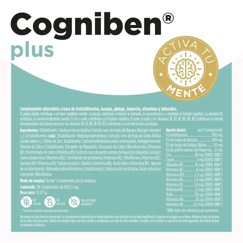 Eladiet Cogniben Plus, 30 tablets