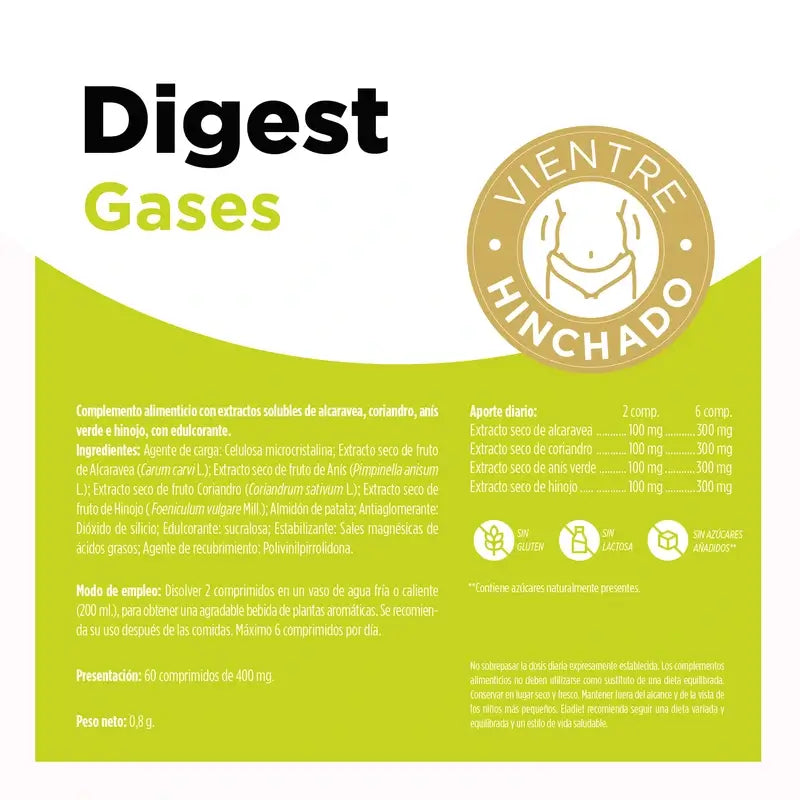 Eladiet Digest Gases (Aero), 60 tablets