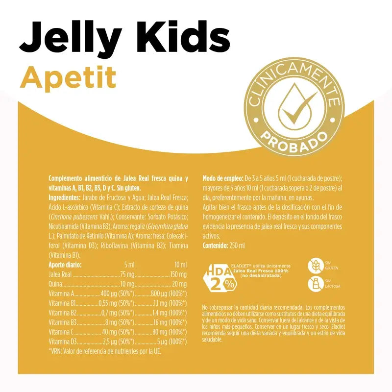 Eladiet Jelly Kids Apetit, 250 ml