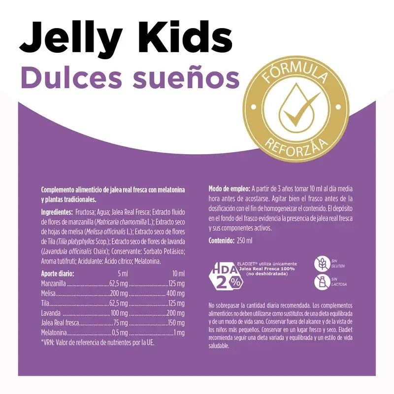 Eladiet Jelly Kids Sweet Dreams With Melatonin, 250 ml