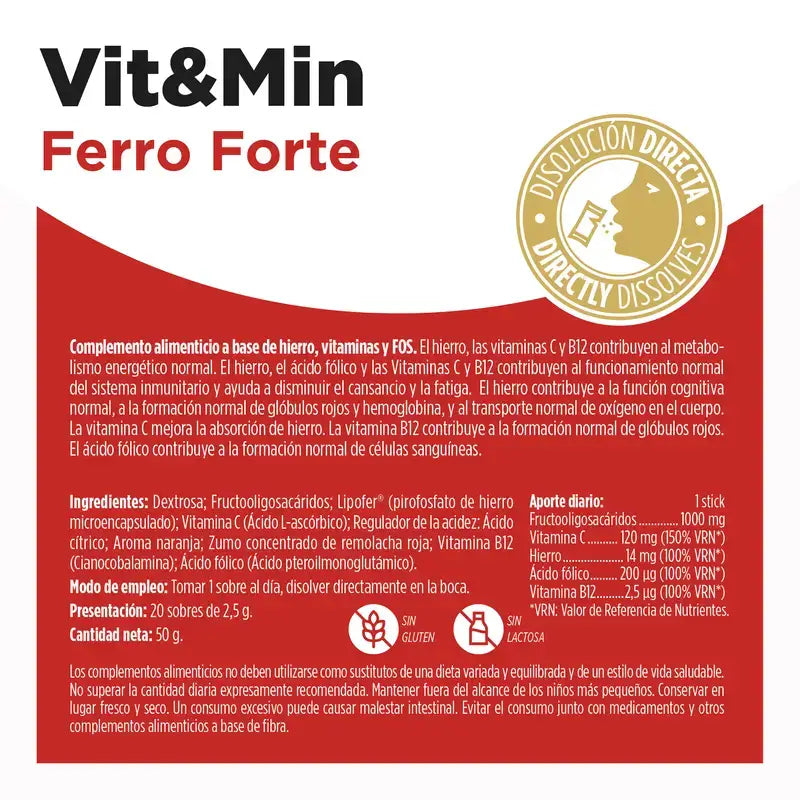 Eladiet Vit&Min Ferro Forte, 20 Sticks