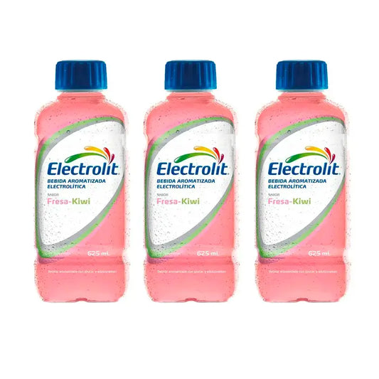 Electrolit Strawberry-Kiwi Electrolyte Drink, Pack 3 x 625 ml