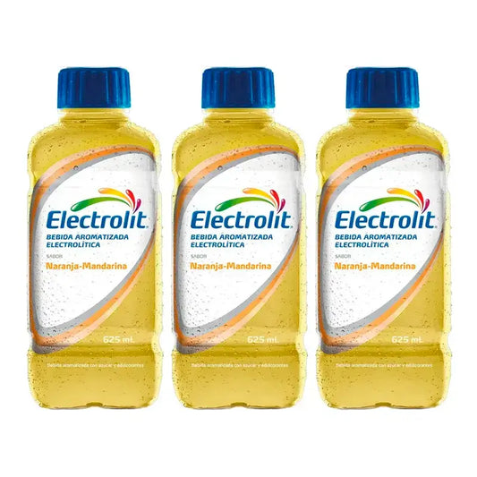 Electrolit Electrolyte Drink Orange-Tangerine, Pack 3 x 625 ml