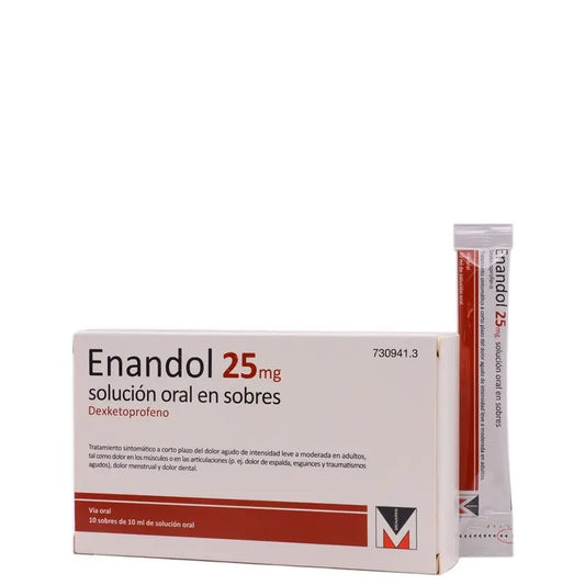 Enandol 25 mg 10 Sachets Oral Solution 10 ml