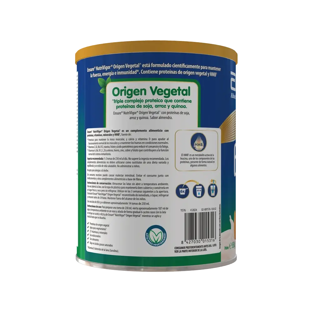 Ensure Nutrivigor Vegetable Origin Almond Flavour Adults, 850 g