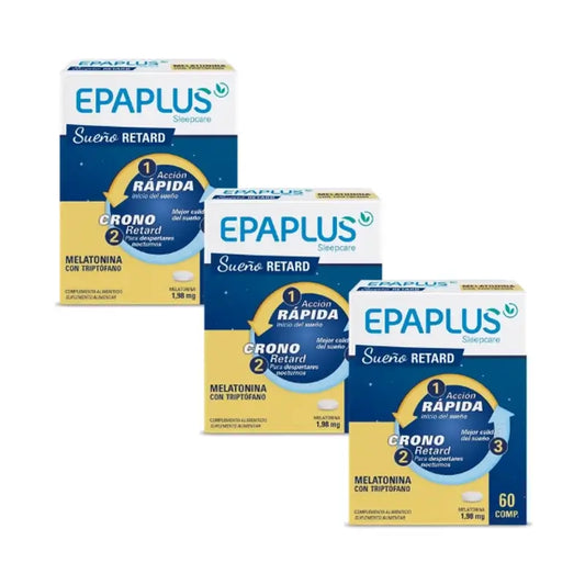 Epaplus Sleepcare Melatonin Retard With Tryptophan Pack 3 x 60 tablets