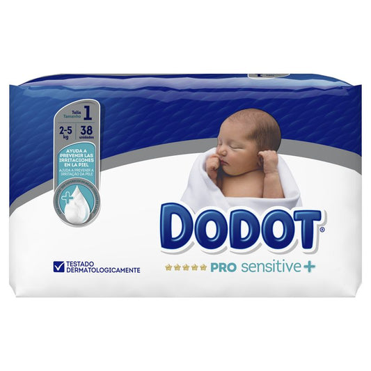 Dodot Pro Sensitive Nappies Size 1 (2-5 Kg), 38 pcs.