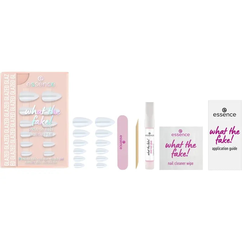 Essence Manicure Set With False Nails What The Fake! Press-On Nails 01 , 28 pieces