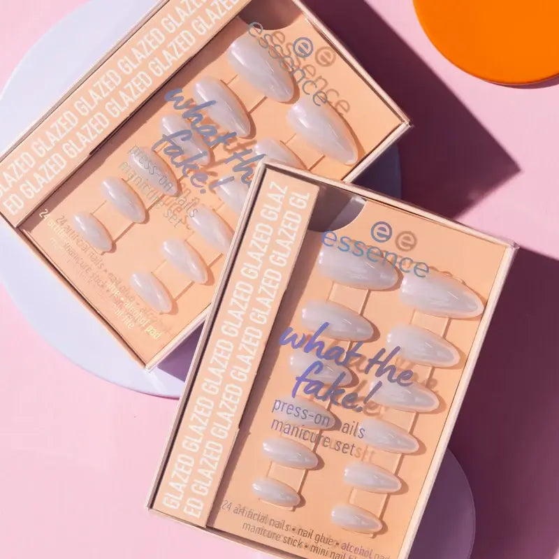 Essence Manicure Set With False Nails What The Fake! Press-On Nails 01 , 28 pieces