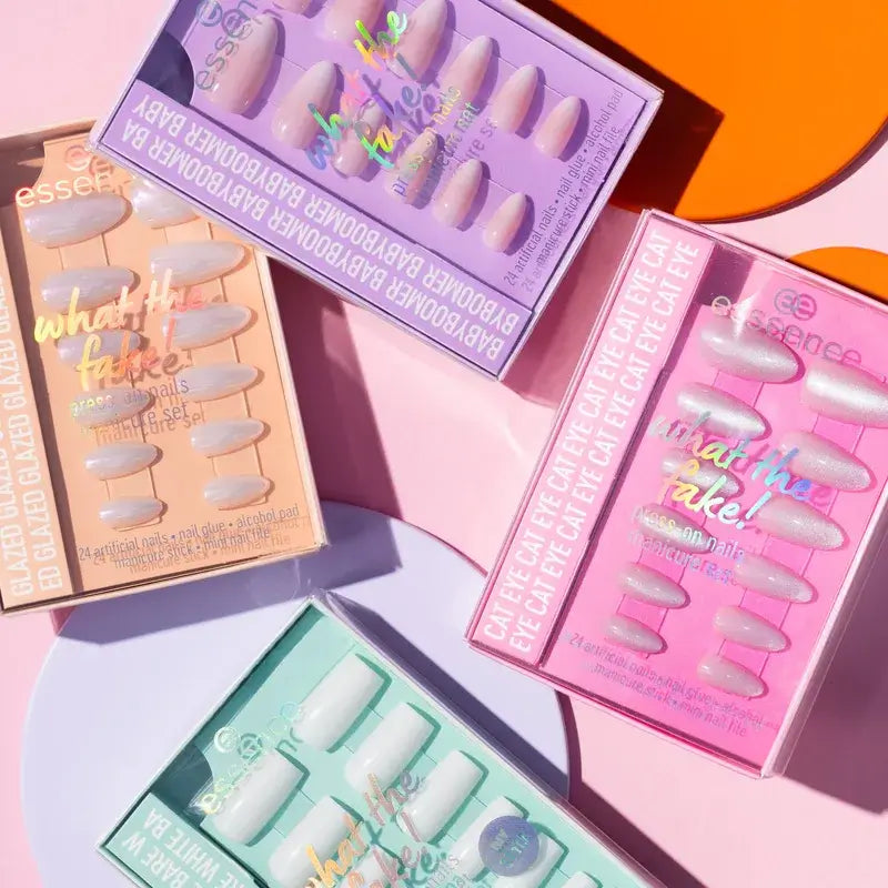 Essence Manicure Set With False Nails What The Fake! Press-On Nails 01 , 28 pieces