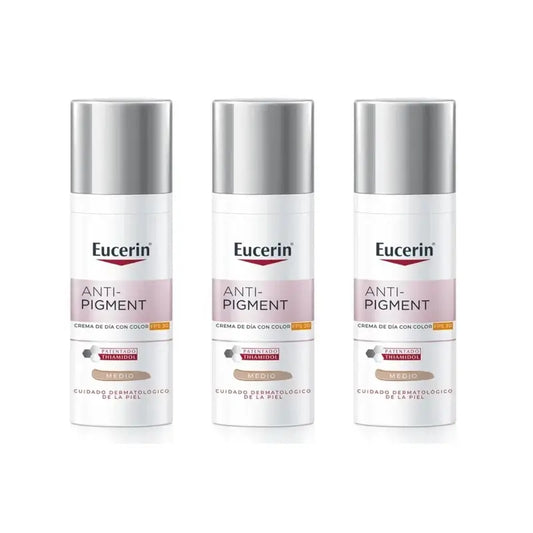 Eucerin Anti-Pigment Sunscreen Day Cream Spf30 With Colour, 3X50Ml