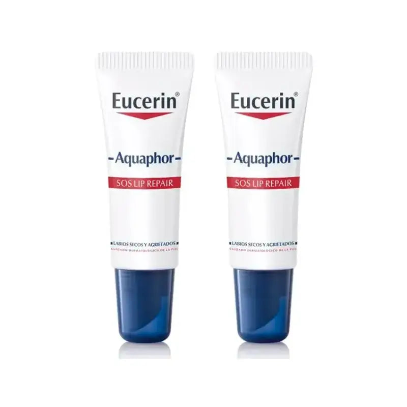 Eucerin Aquaphor Sos Regenerating Lip Care, Pack 2 x 10 ml