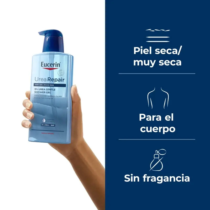 Eucerin Gentle Shower Gel 5% Urea , 400 ml