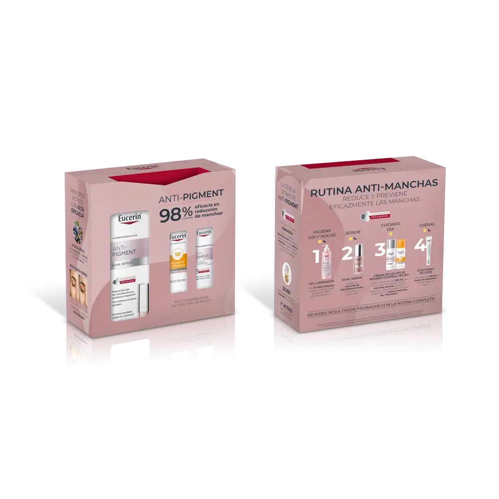 Eucerin Pack Anti-Pigment Dual Serum + Mini Sun Face Pigment Control + Anti-Blemish Face Corrector Pencil 5ml