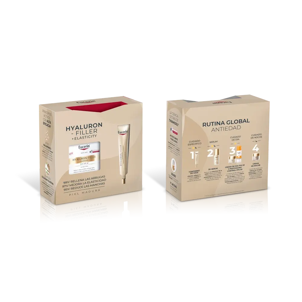 Eucerin Pack Hyaluron Filler Elasticity Day Cream Spf30 50Ml + Eye Contour 15Ml