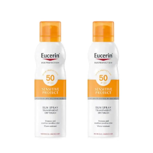 Eucerin Eucerin Dry Touch Clear Sun Spray SPF50+, 2x200 ml