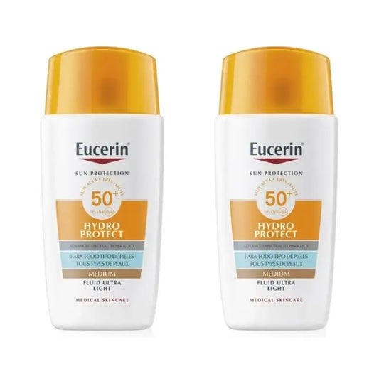 Eucerin Sun Face Hydro Protect Fluid SPF50+Tinted Medium, 2x50 ml