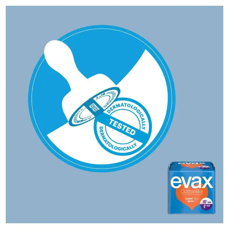 Evax Cottonlike Super Pads with Wings 12 Units