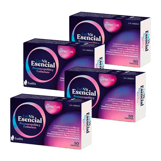 Exelvit Essential Preconception and Pregnancy, Pack 4 x 30 Capsules