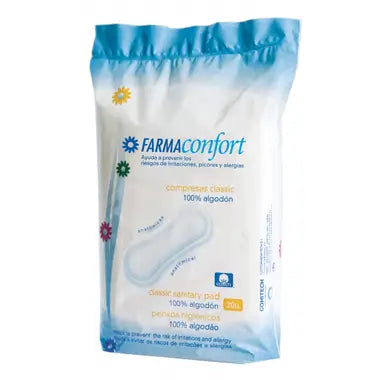 Farmaconfort Feminine Hygiene Pads Classic Anatomical 20 units