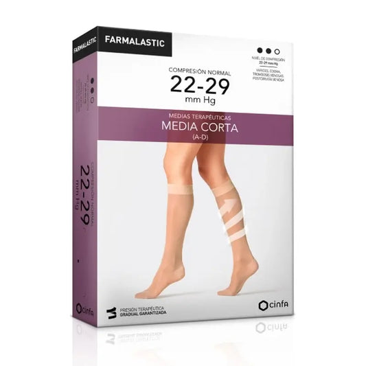 Farmalastic Compression Stocking Short Normal Compression Black Large Size