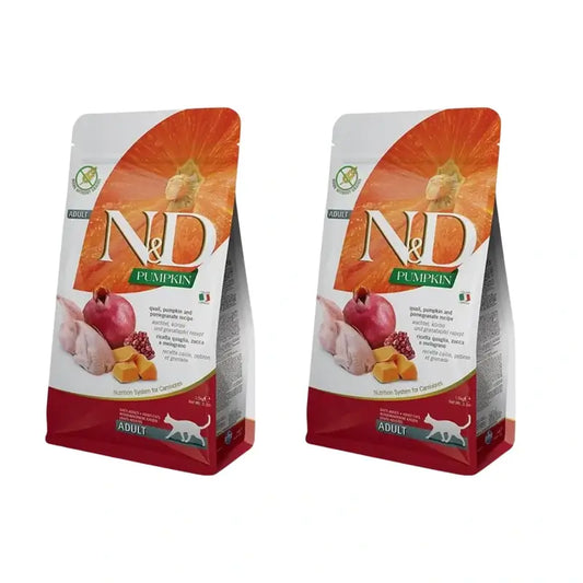 Farmina N&D Cat Pumpkin Quail 300Gr, Cat Food, Pack Of 2