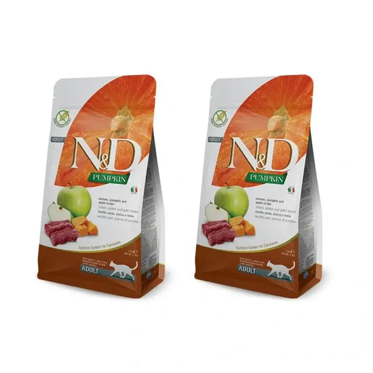Farmina N&D Cat Pumpkin Deer 5Kg, Cat Food, Pack Of 2