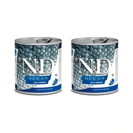 Farmina N&D Dog Ocean Ocean Pumpkin Codfish Box 6X285Gr, Wet Dog Food, Pack Of 2