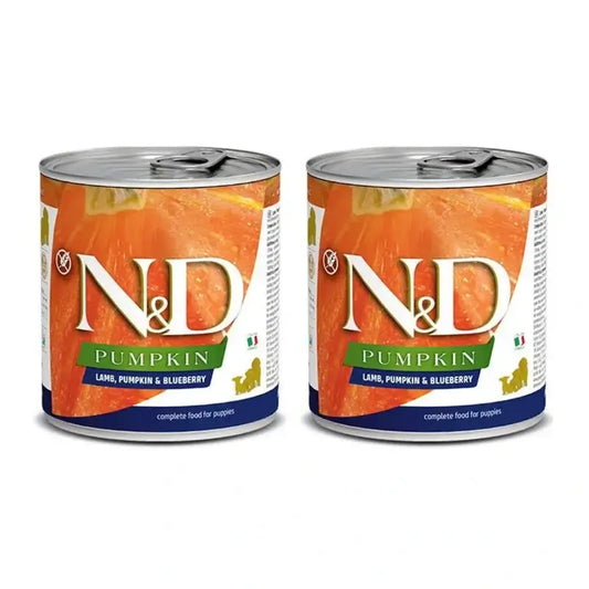 Farmina N&D Dog Puppy Pumpkin Lamb Pumpkin Box 6X285Gr, Wet Dog Food For Puppies, Pack Of 2