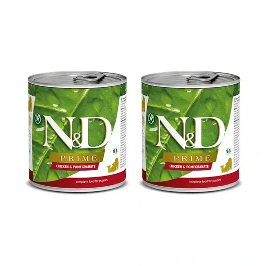 Farmina N&D Dog Puppy Prime Chicken Boxed 6X285Gr, Wet Dog Food For Puppies, Pack Of 2