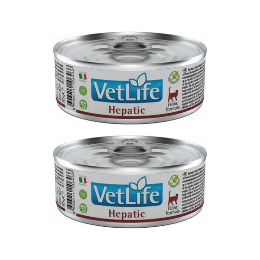 Farmina Vet Natural Diet Cat Hepatic 12X85Gr, Wet Cat Food, Pack Of 2