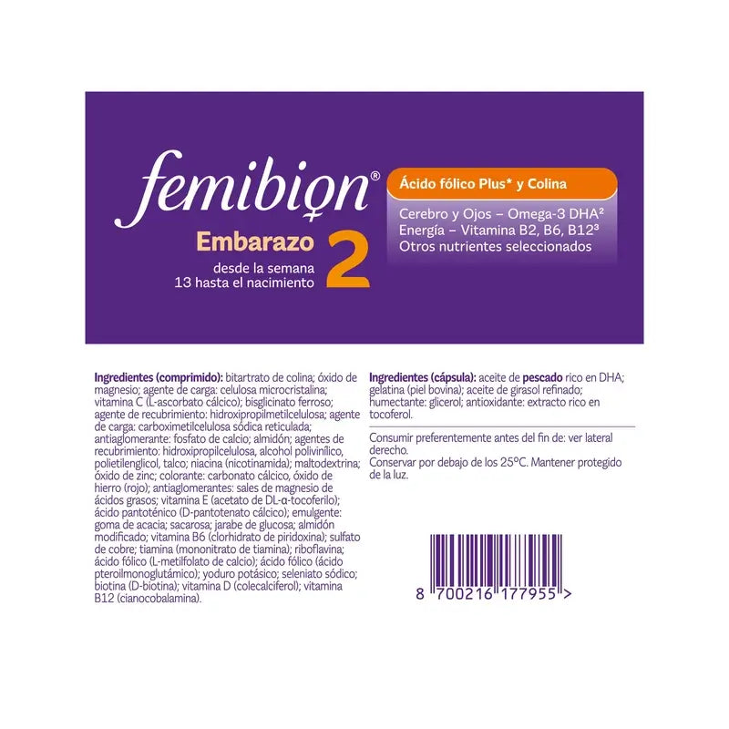 Femibion 2 Pregnancy with Folic Acid and Vitamins, 28 tablets