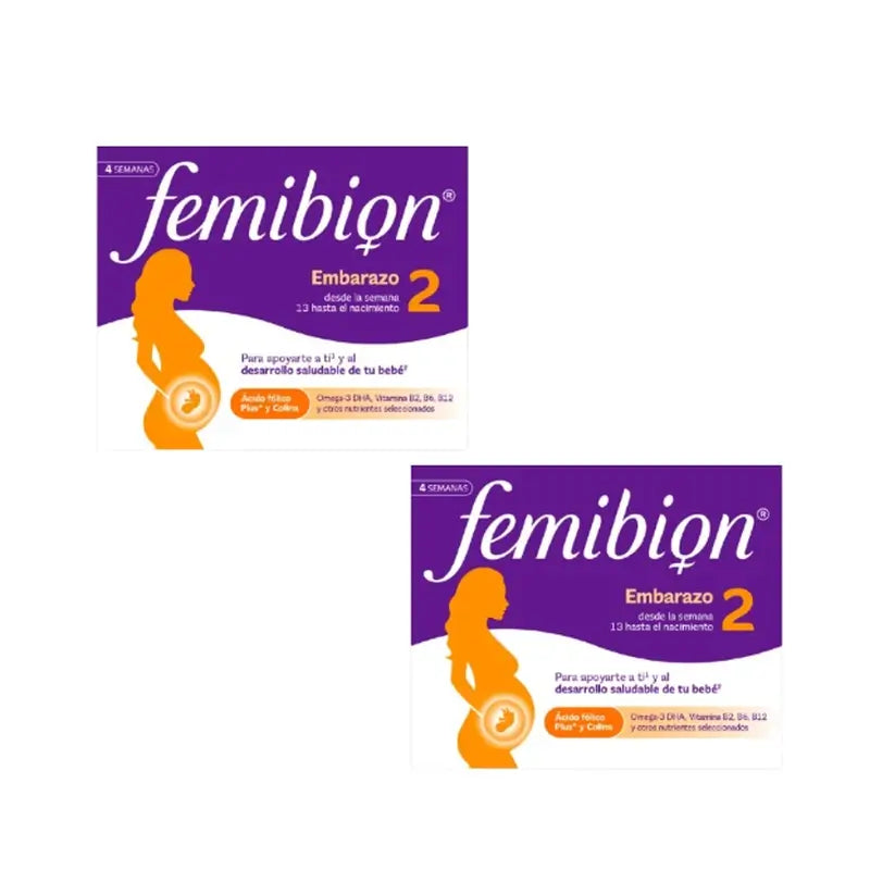 Femibion 2 Pregnancy with Folic Acid and Vitamins, 2X28 tablets