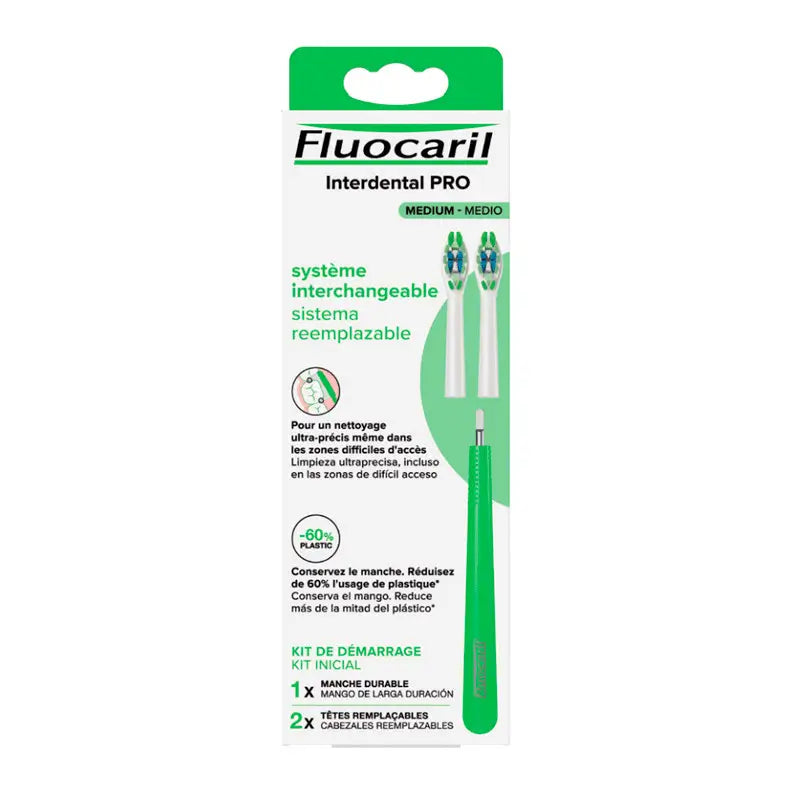 Fluocaril Samurai Interdental Pro Kit, Handle + 2 Refills