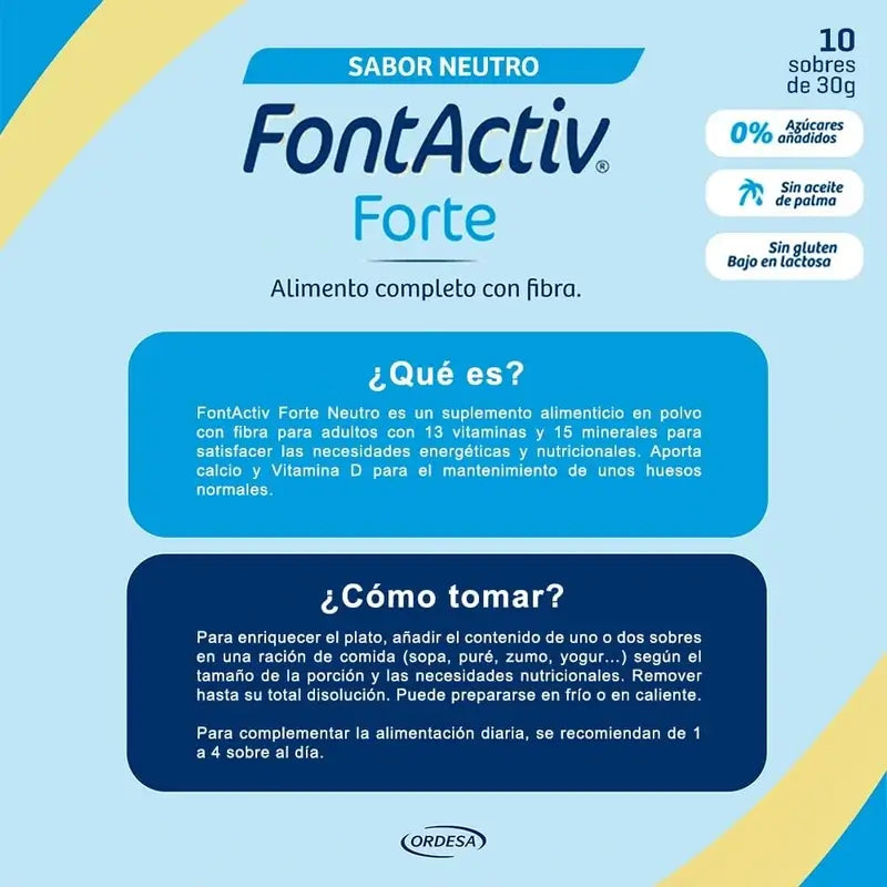 FontActiv Forte Neutral, 10X30 g