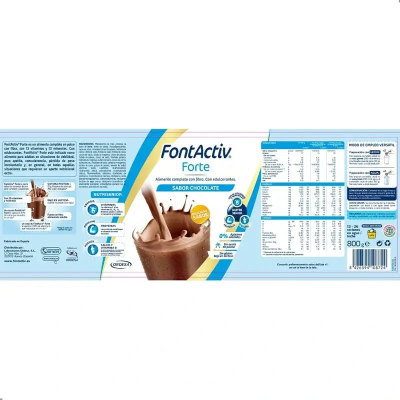 FontActiv Forte Chocolate, 800 g