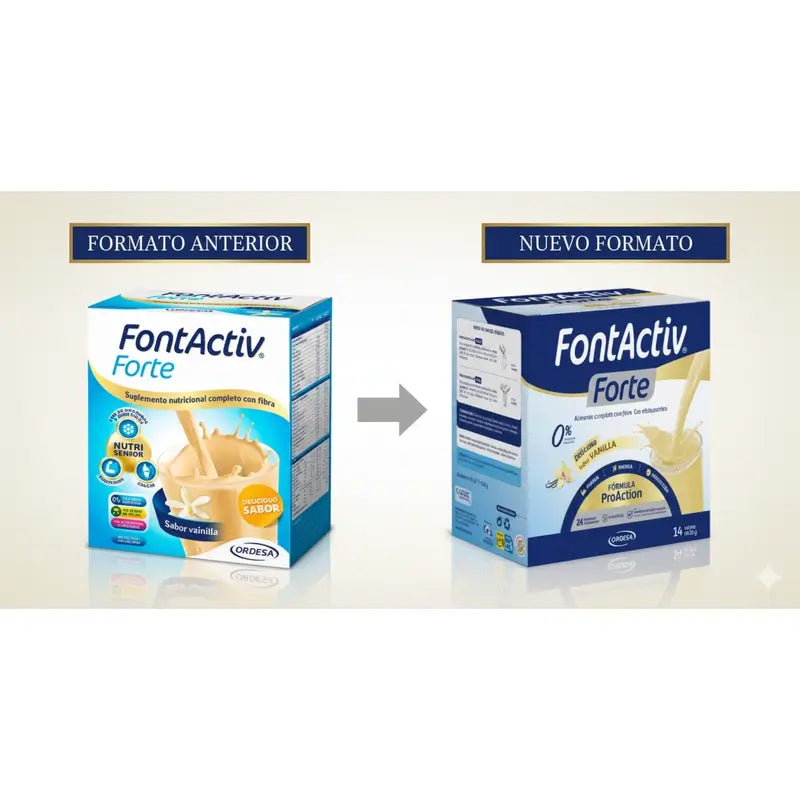 FontActiv Forte Vanilla Pack 3 x 14 x 30 grams